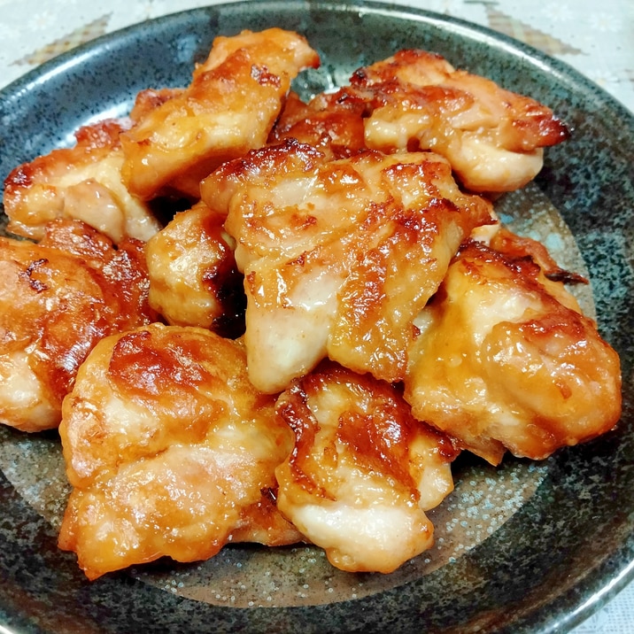 オーブントースター　焼肉のタレで簡単。鶏の照り焼き